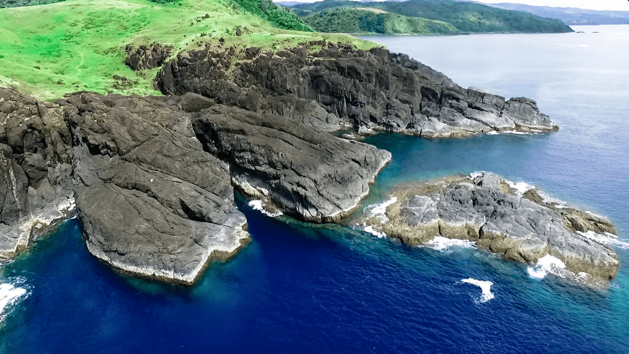 The beautiful natural landmark an viewpoint in Catanduanes Island Philippines: Point Binurong in Baras.